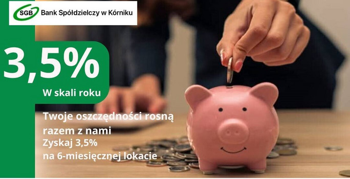 Lokata promocyjna 6 miesięczna
